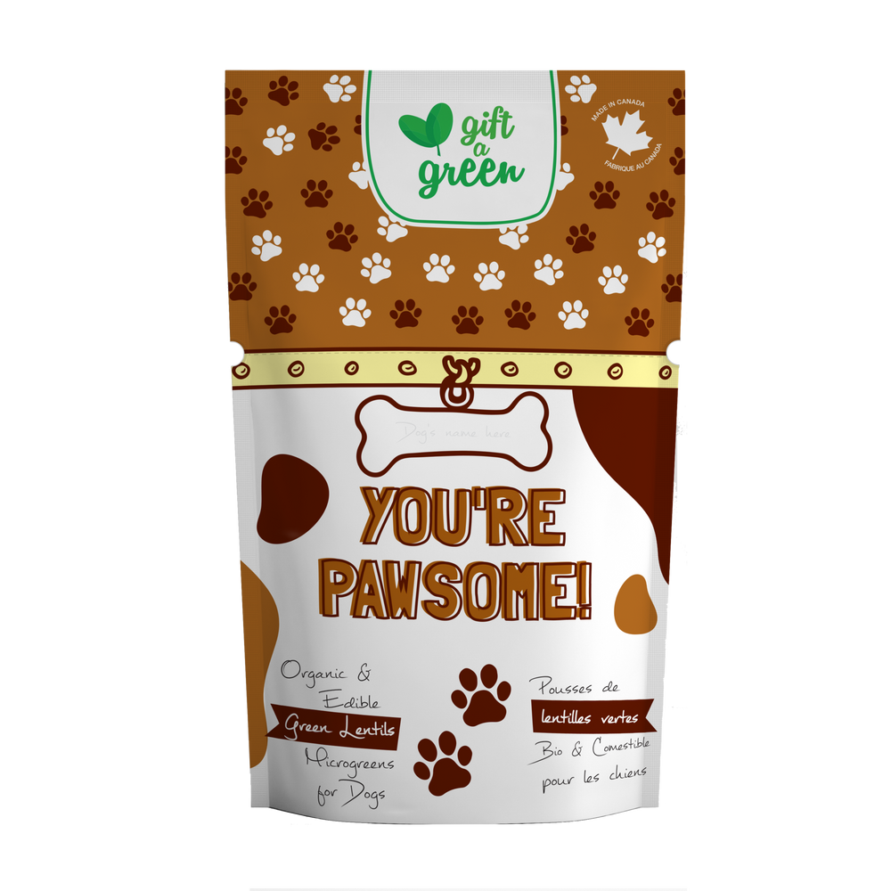 
                  
                    You're Pawsome Card for Dogs | Green Lentils Microgreens
                  
                